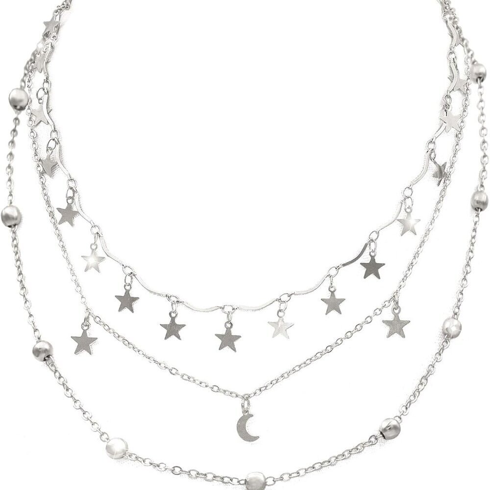 Choker Necklace Set Multilayer Layers Chain Clavicle Necklace Jewelry for Women